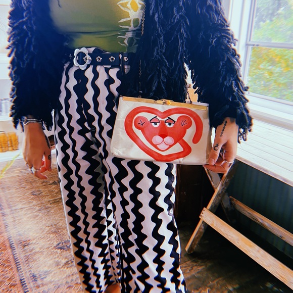 ✿ Pink Panther Vintage Purse ✿ - Picture 1 of 5